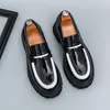 Neue Herren-Business-Loafer mit dicken Sohlen, atmungsaktiv, bequem, modisch, kleine Lederschuhe, Gentleman-Social-Schuhe, Größe 38–46