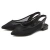 Ballerina FRENCH CONNECTION, Damen, Gr. 41, schwarz, Obermaterial: 70% Lederimitat, 30% Textilmaterial. Futter: 100% Lederimitat. Decksohle: 100% Lederimitat. Laufsohle: 100% Synthetik, unifarben, Mesh, feminin, Schuhe, Slingballerina,...