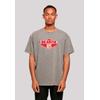 Oversize-Shirt F4NT4STIC "The Beastie Boys", Herren, Gr. S, grau (asphalt), Obermaterial: 100% Baumwolle, casual, oversize, Rundhals, Kurzarm ohne Bündchen, Shirts, Premium Qualität