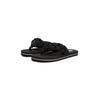 Zehentrenner TOMMY JEANS "BRAIDED THONG BEACH SANDAL", Damen, Gr. 37, schwarz, Textil, modisch, Schuhe, Dianette, Sommerschuh mit geflochtener, wattierter Bandage