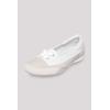 Ballerina SOCCX, Damen, Gr. 39, weiß, Textil, Synthetik, Leder, bedruckt, casual, Schuhe, mit gepolsterter Textildecksohle