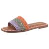 Pantolette TAMARIS, Damen, Gr. 40, orange, oliv, flieder, Bast, modisch, Schuhe, Blockabsatz, Sommerschuh, Strandschuh, zweifarbige Bast-Umrandung