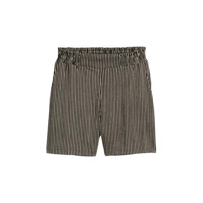 TOM TAILOR DENIM Damen Relaxed Jacquard Shorts, schwarz, Gestreift, Gr. S Image