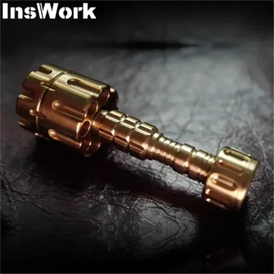 M390 Copper Brass Damascus Screwdriver Gyro Screwdriver EDC Multifunction Screwdriver Organiser