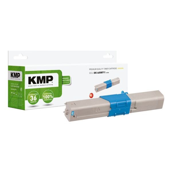 KMP Toner ersetzt OKI »46508711« blau blau Image