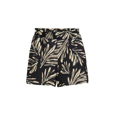 TOM TAILOR DENIM Damen Relaxed Jacquard Shorts, schwarz, Gemustert, Gr. XS Image