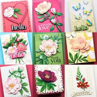 Piggy Craft metal cutting dies cut die mold Flower Leaf Series Scrapbook paper craft knife mold