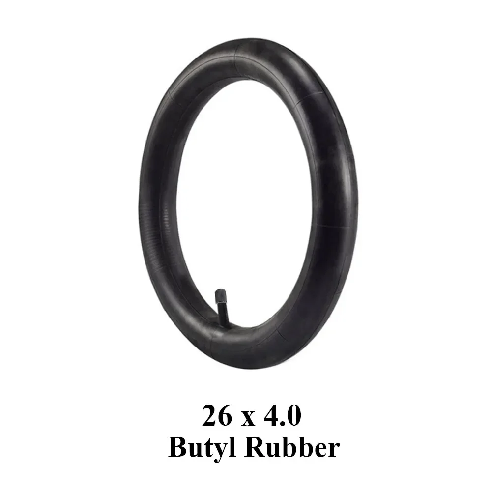 Snow Bicycle Butyl Rubber Inner Tube 26*4.0 26x4.0 Bike For Fat Bikes E-Bikes Snowmobiles Bicycles ATVs Black Tyre Cycling Parts