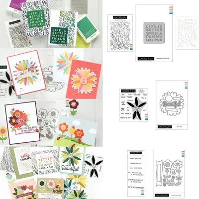 2025 New Daisy Flowers Metal Cutting Dies Clear Stamps Stencil Set for DIY Make Card Scrapbook Craft Template Supplies