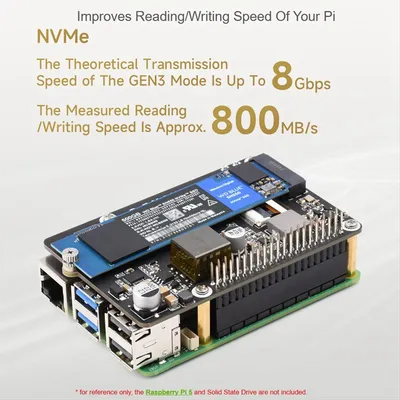 TYMQ PCIe to M.2 Adapter with PoE Function Supports NVMe Protocol M.2 Solid State Drive for