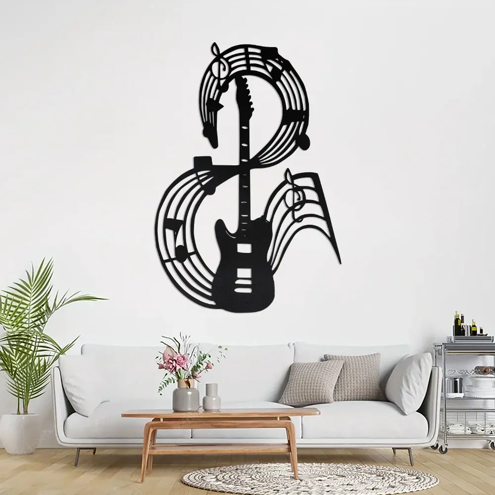 Metal Music Notes Wall Decor, Metal Violin Wall Art, Music Themed Party Decorations, Minimalist Home Decor, Gift for Musician