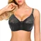 Grand soutien-gorge Push Up BH avec fil, lingerie sans sous-dentelle, sous-vêtements sexy,