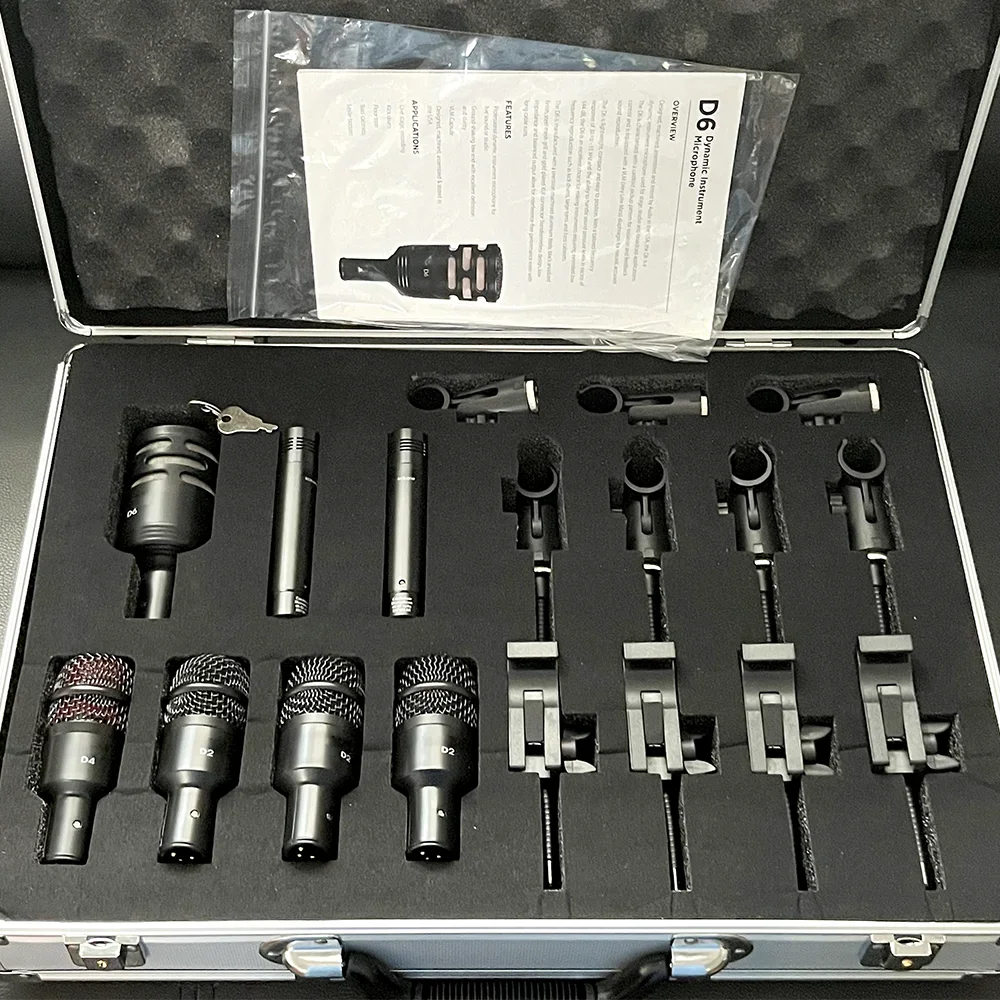 Audix DP72 kit microfono per batteria professionale strumento musicale 7 pezzi microfono per set batteria professionale