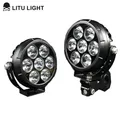 Lampada spot per moto a LED 4.5 pollici 70W Luci di guida a LED per moto fuoristrada camion trattore 4x4 lavoro UTV faro ausiliario