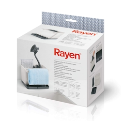 Rayen Spülenutensilien-Organizer | Individuell gestaltbarer Innenraum | Fächer | Abtropfschale | Leicht zu reinigen, ABS, Grau Image