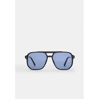 Stradivarius Retro sunglasses with coloured lenses Blue OS