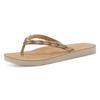 Zehentrenner TAMARIS, Damen, Gr. 40, beige (beige kombiniert), Lederimitat, casual, Schuhe, Sommerschuh, Schlappen, Strandschuh in Flechtoptik