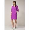 Sommerkleid CECIL, Damen, Gr. M (40), US-Größen, magenta lacquer, Stoff, 100% Leinen, unifarben, casual, normal kniefrei, V-Ausschnitt, 3/4-Ärmel Bündchen, Kleider, mit Turn-Up Funktion
