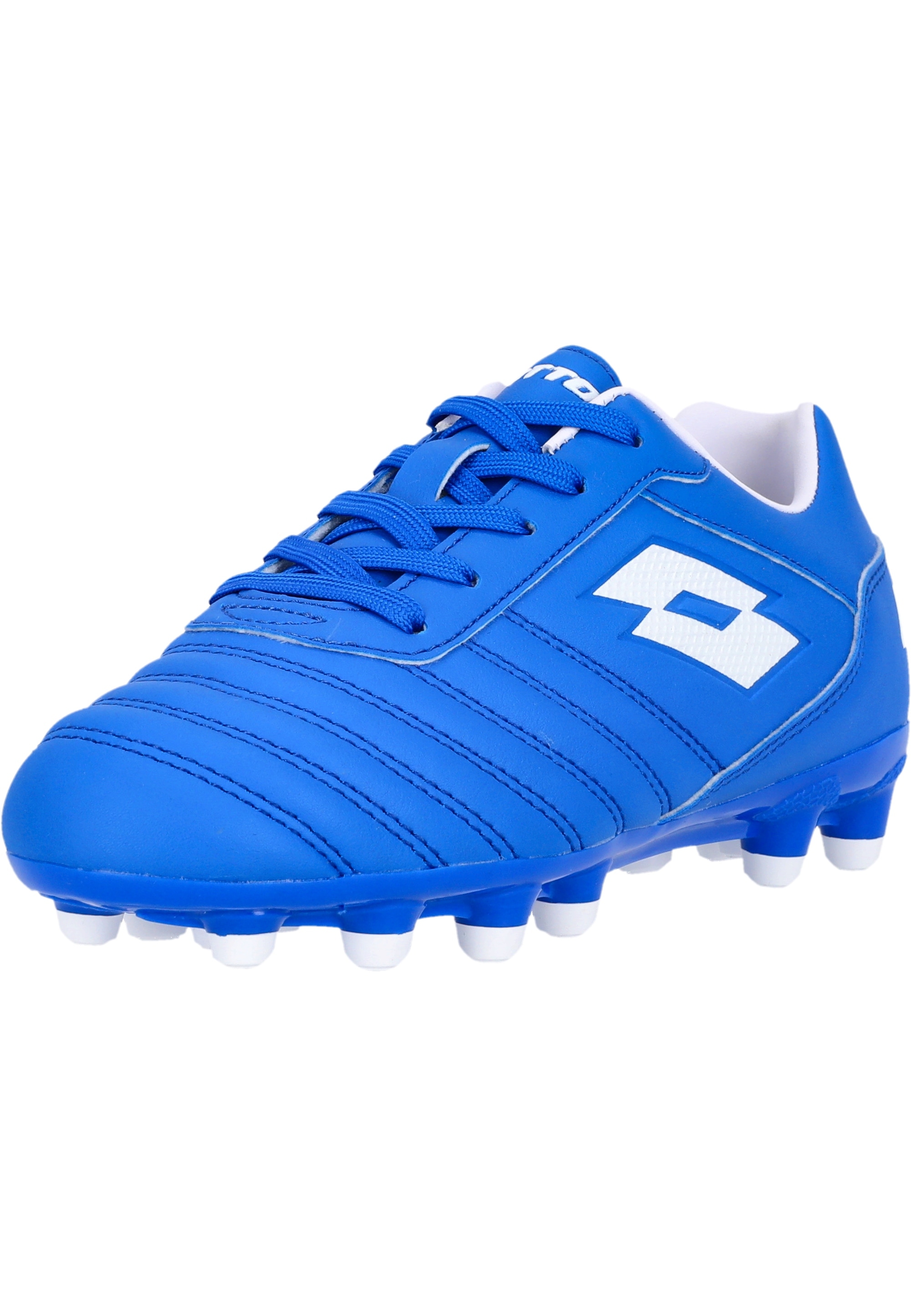 Fußballschuh LOTTO "Stadio 700 AGM JR", Mädchen, Gr. 31, blau, Polyurethane, Schuhe Fußballschuh, mit innovativer Technologie für Kunstrasen