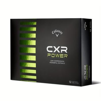 TEMU 12 Pack Callaway Cxr Power Golf Balls - Low , Long Distance, Rubber Material, White, For Adult Golfers Image