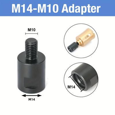 TEMU M10-m14 Thread Conversion Adapter, For Power Tools, Grinder Power Tool, M14-m10, M14-5/8-11, 5/8-11-m14, 5/8-11-m10, M14-1/2 Adapter, For Power Tools, Bits, Polishing Pad Wheel Image