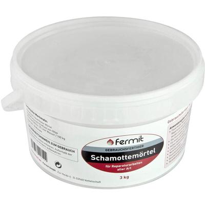 Fermit - Schamottmörtel 3 kg feuerfest Schamott Mörtel 1600 °c Kleber Image