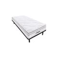 Set rete con doghe + materasso in schiuma, 3 zone a memory foam WOLKENTANZ - YSMÉE - 90 x 200 cm