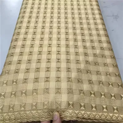 5 Yards Polish Lace Material For Men Cloth African Soft 100%Cotton Fabric Quality GORGEOUS Material for Man Suit fabric HL220