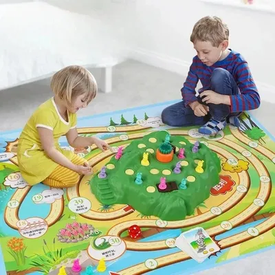 Carrot Rabbit Trap Table Board Defend Game Challenge Parent-Child Family Party Interactive