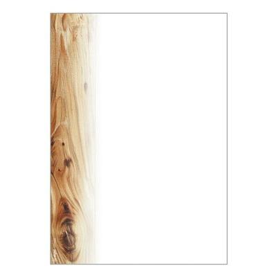 Sigel Motivpapier Eichenholz DP684 A5 100 Blatt weiß, 14.8x21 cm Image
