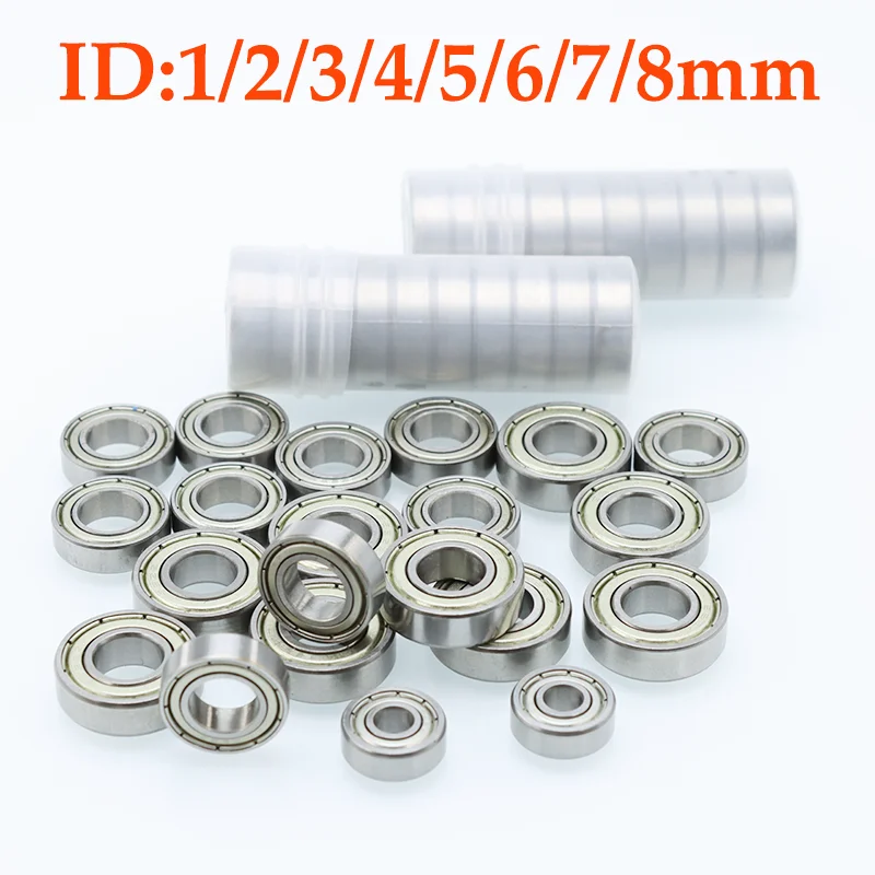 Kleines Lager 608 4 x 7 x 2,5 4 x 10 x 4 5 x 11 x 4 ZZ Fahrrad RC Auto Skate Skateboard Rad Miniatur-Carbonstahl-Rillen-Minilager