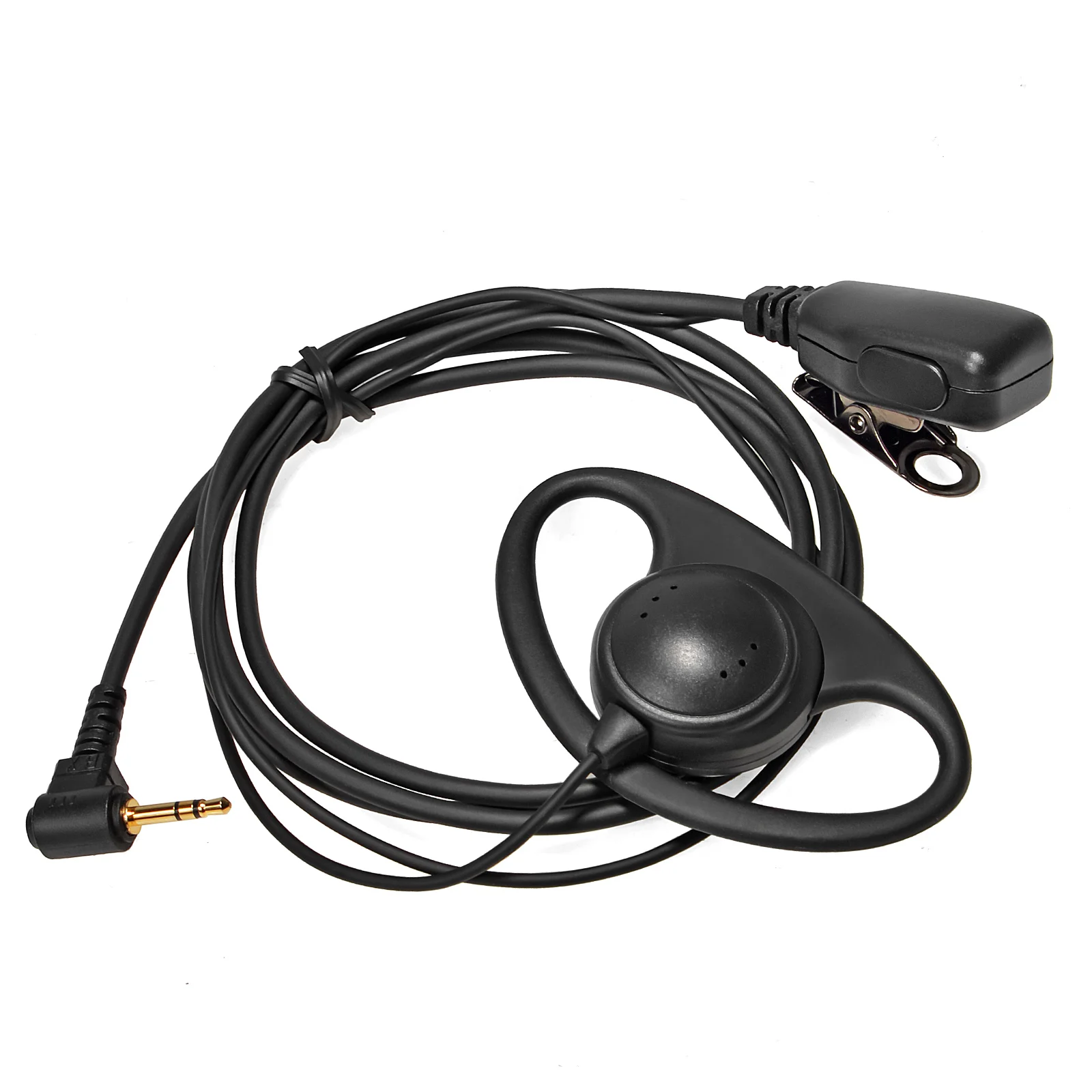 1-polige Walkie-Talkie-Ohrhörer-Headsets in D-Form mit Mikrofon, kompatibel mit Motorola TLKR T6 T7 T8 T9 T60 T61 T80 T81 T92 H20 Radio Image