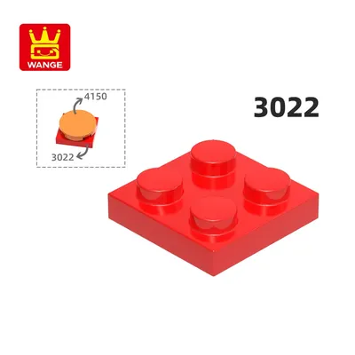 Wange 3022 167g/pcs 2x2 Grund baustein moc lose Teile kompatibel mit Ziegel DIY Kinderspiel zeug Image