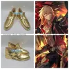 Spiel Honkai Star Rail Mydei Cosplay Schuhe Stiefel Gelb PU Leder Schuhe Für Frauen Männer Halloween