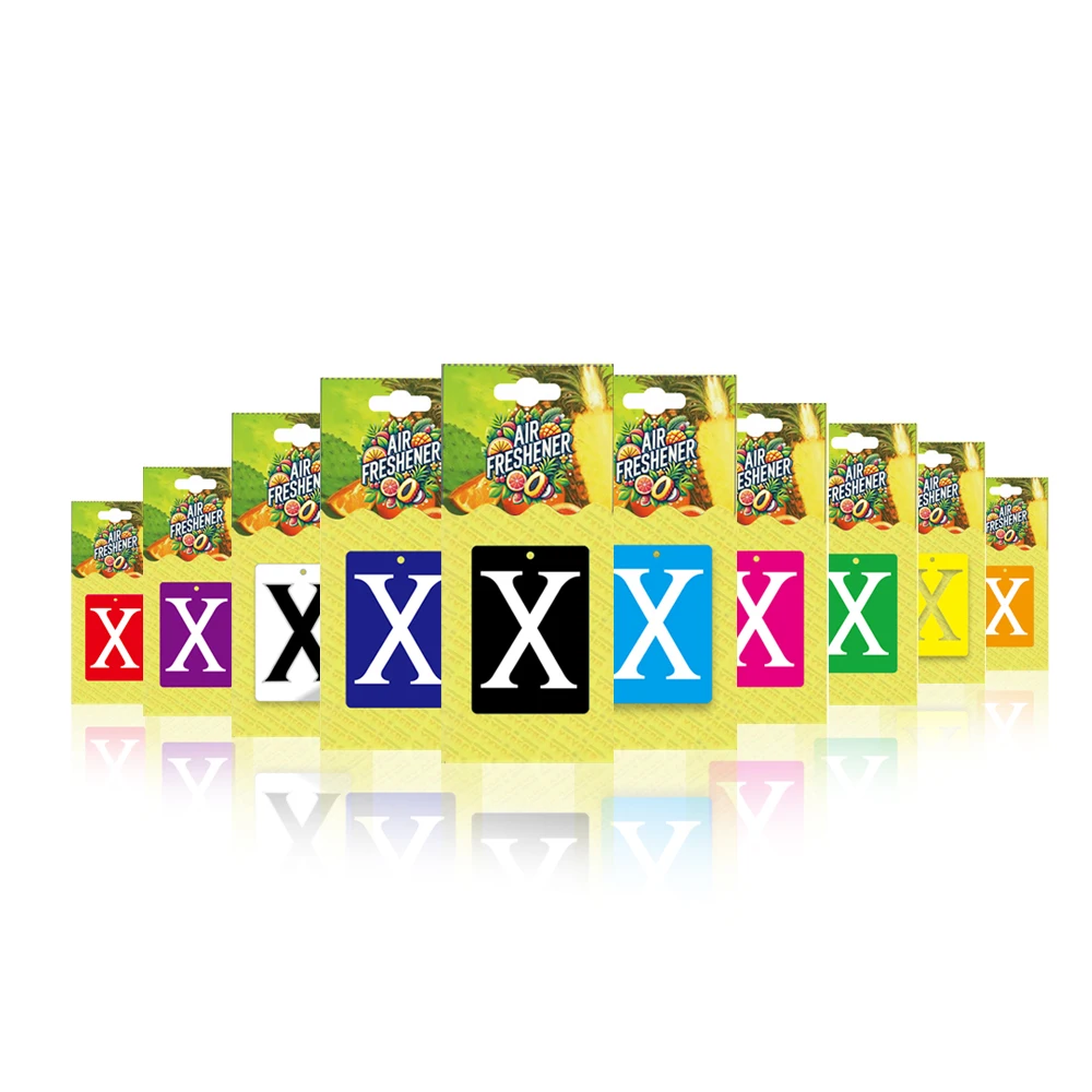 YXYDFDC Auto-Lufterfrischer, natürlich duftendes Teepapier, automatisch hängender Vanille-Parfüm-Duft, X-Autozubehör-Innenraum Image