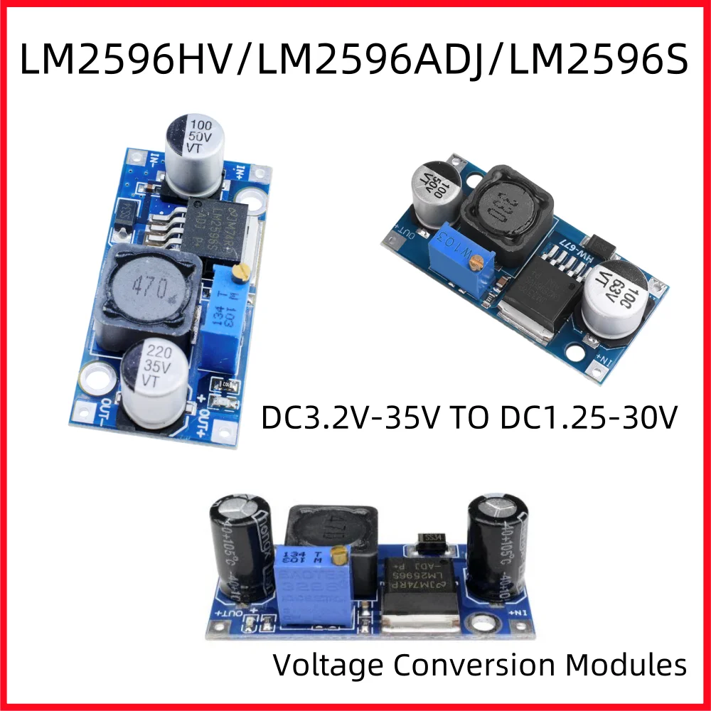 LM2596 Netzteilmodul DC-DC-Abwärtsmodul 5V/12V/24V Einstellbare Spannungsumwandlungsmodule Regler 3A LM2596S LM2596HV Image