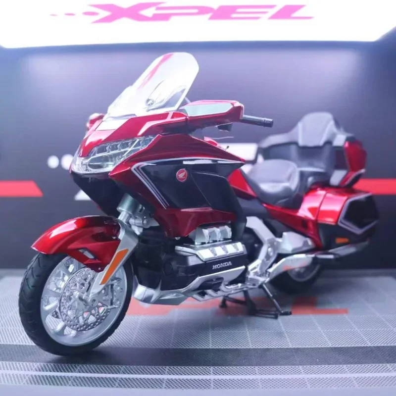 1:11 HONDA Gold Wing GL800 2021 Legierung Motorrad Modell Druck Druck Metall Freizeit Touring Motorrad Modell Sound Licht Kinder Spielzeug Geschenk Image