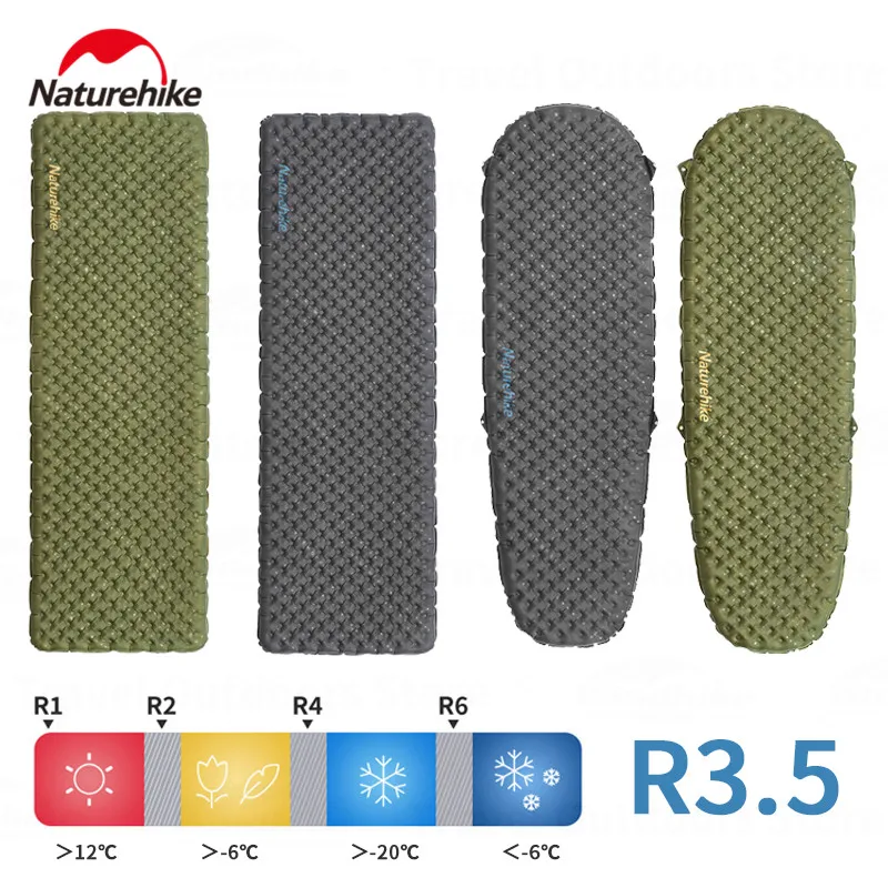 Naturehike Camping Matratze R3,5 Schlafmatte Winter Warm Ultraleicht Outdoor Wandern Isomatte Tragbare Aufblasbare Matratze Image