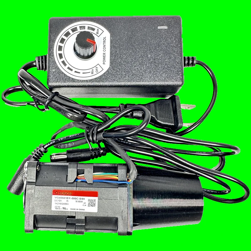 Hochgeschwindigkeits-Gebläse 40 mm x 56 12 V (25.000 U/min): Leistungsstarker Luftstrom für Holzofen, Altölbrenner, Grillofen, energiesparend Image