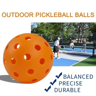4/8/12 Stück Pickleball Langlebiger High Bounce True Flight Indoor Family Fun Outdoor Trainingsspiel Ball Wettkampfball mit Netztasche Image