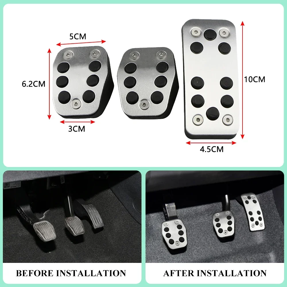 Auto pedale für ford focus 2 mk2 fokus 3 mk3 kuga escape st 2007-2015 kraftstoff brems kupplungs pedal abdeckung auto-styling Image