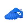 Fußballschuh LOTTO "MILANO 700 AGM JR S", Gr. 26, blau (blau, weiß), Lederimitat, sportlich, Schuhe, im ausgeklügelten Design ideal für Kunstrasen