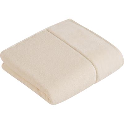 Handtuch VOSSEN "Pure", weiß (ivory), B:60cm L:110cm, Webfrottier, Obermaterial: 100% Baumwolle, Handtücher (Packung), Baumwolle & VEGAN, mit eleganter Veloursbordüre Image