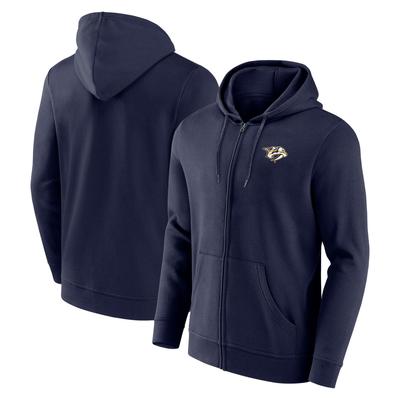 Nashville Predators Primary Logo Reißverschluss Hoodie - Herren Image
