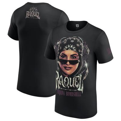Schwarzes T-Shirt mit Raquel Rodriguez-Porträt für Herren Image