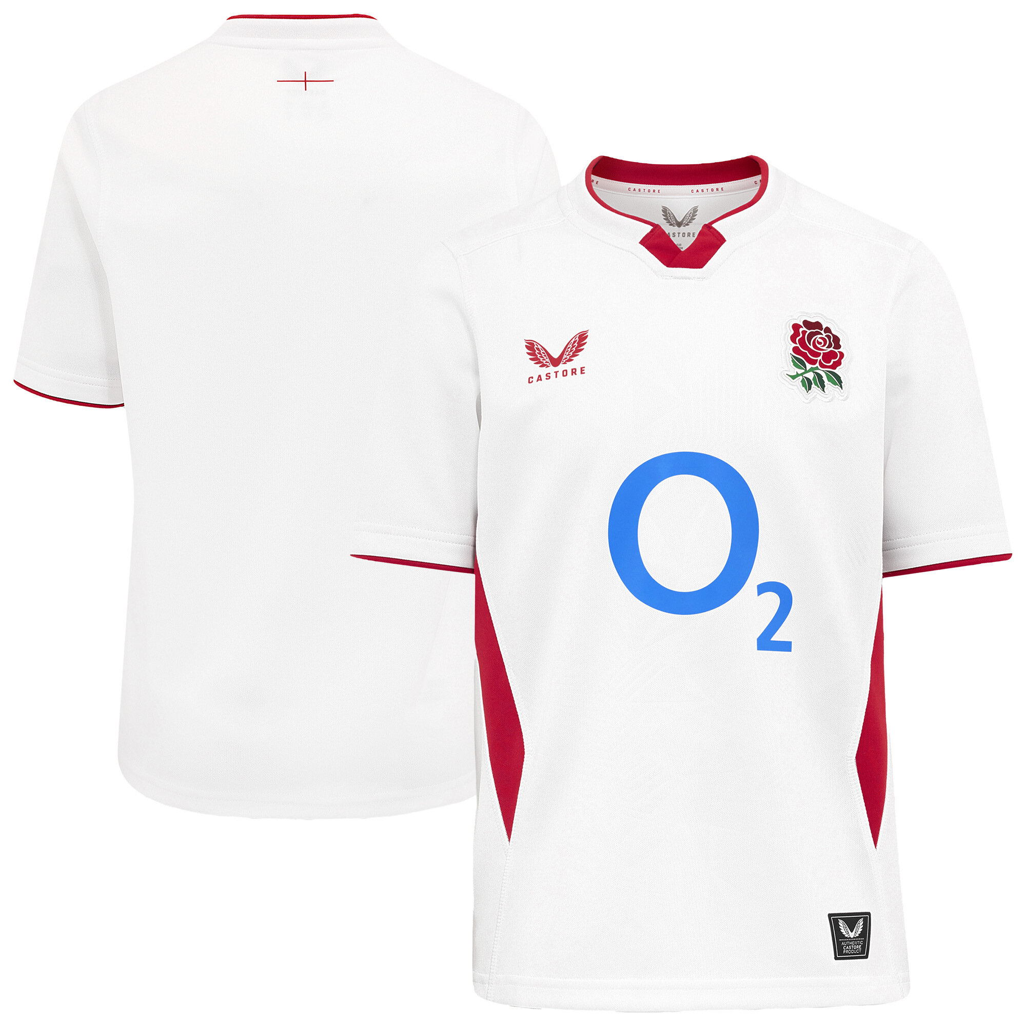 England Rugby Home Replica Trikot 2025/26 – Weiß – Junior Image