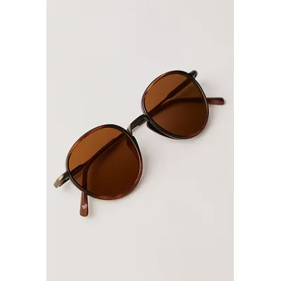 Sunski Baia Sunglasses at Free People in Wire Tort Bronze