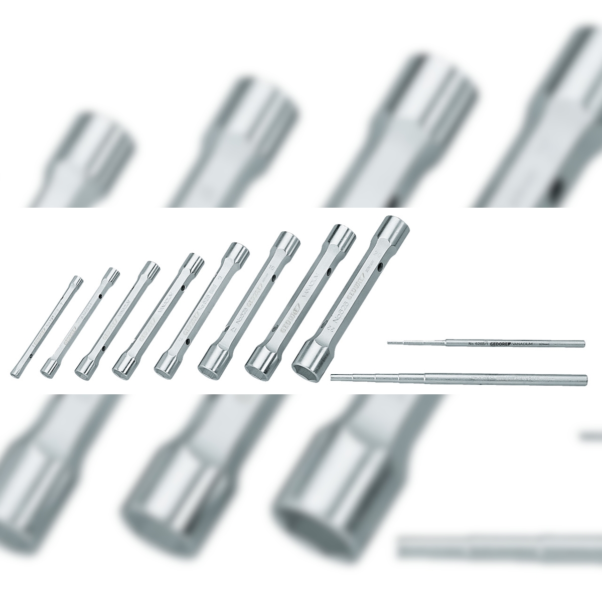 GEDORE Doppelsteckschlüssel-Satz 8-tlg 6-22 mm, KD 626-8 Image