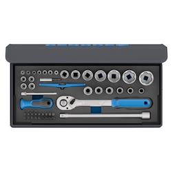 GEDORE Steckschlüssel-Satz 1/4"+1/2" 52-teilig, TC 19-20-MU-10 Image