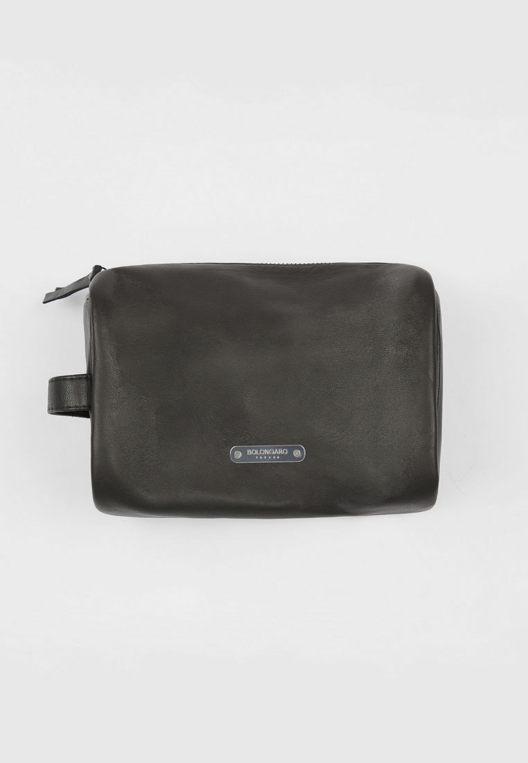 Bolongaro Trevor Mens Gallant Wash Bag - Black Leather - One Size | Bolongaro Trevor Sale | Discount Designer Brands